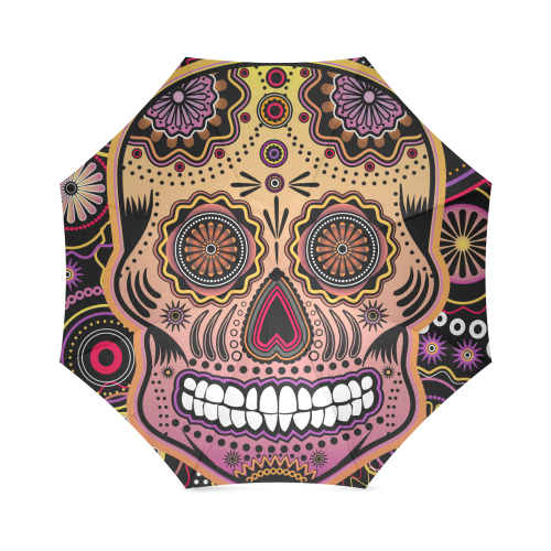 candy sugar skull Foldable Umbrella (Model U01)