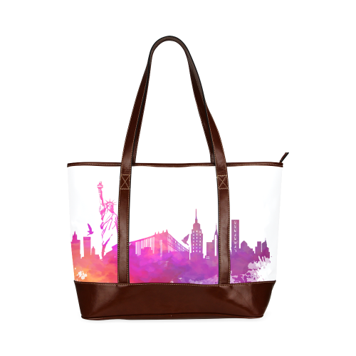 New York City skyline 7 Tote Handbag (Model 1642)