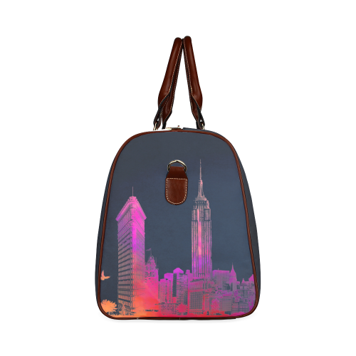 New York City skyline 4 Waterproof Travel Bag/Large (Model 1639)