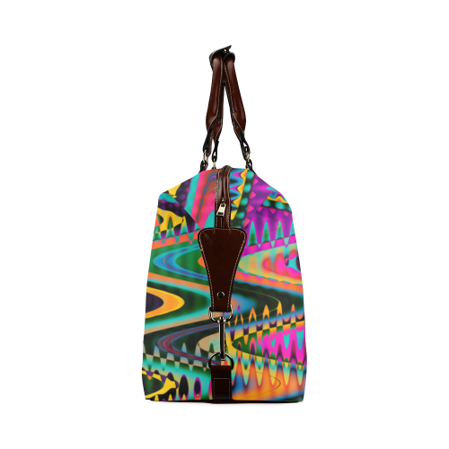 WAVES DISTORTION chevrons multicolored Classic Travel Bag (Model 1643)