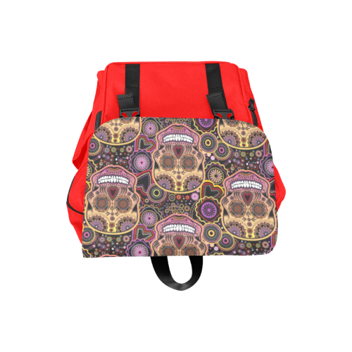 candy sugar skull Casual Shoulders Backpack (Model 1623)