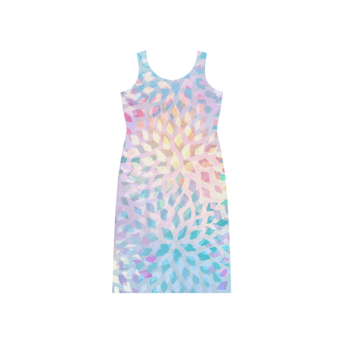 Summer Pattern 4 Phaedra Sleeveless Open Fork Long Dress (Model D08)
