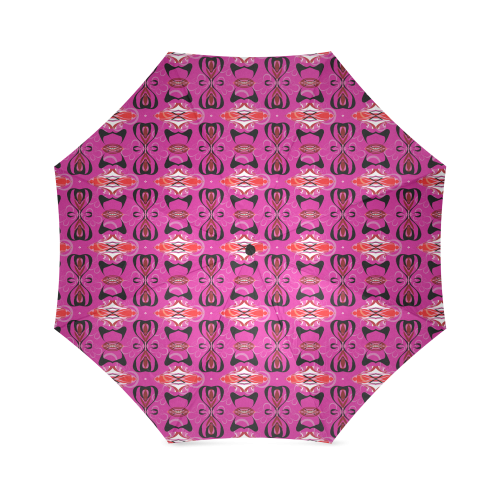 Abstract Butterfly Pattern Foldable Umbrella (Model U01)