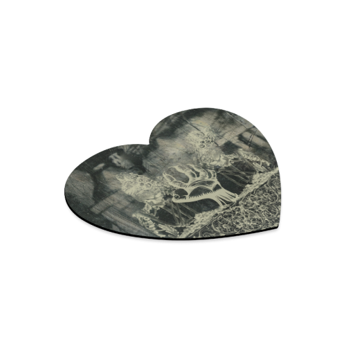 The dark side, skulls Heart-shaped Mousepad