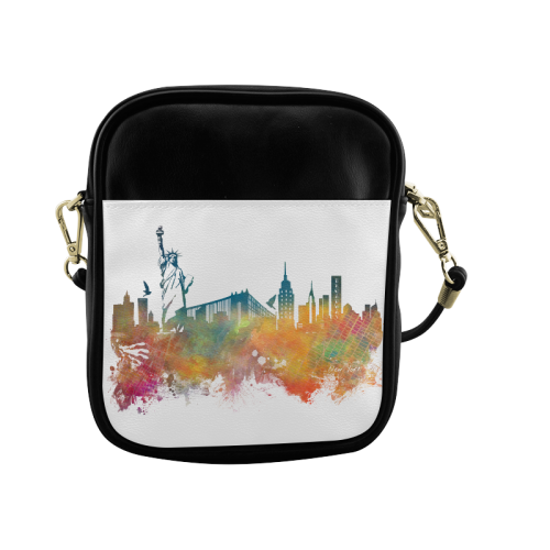 New York City skyline 3 Sling Bag (Model 1627)