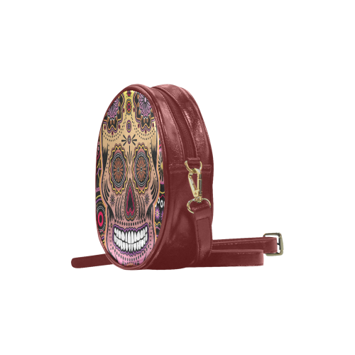 candy sugar skull Round Sling Bag (Model 1647)