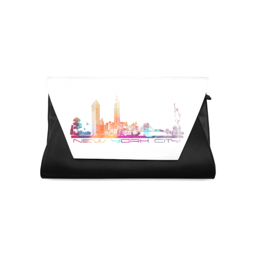 New York City skyline 5 Clutch Bag (Model 1630)