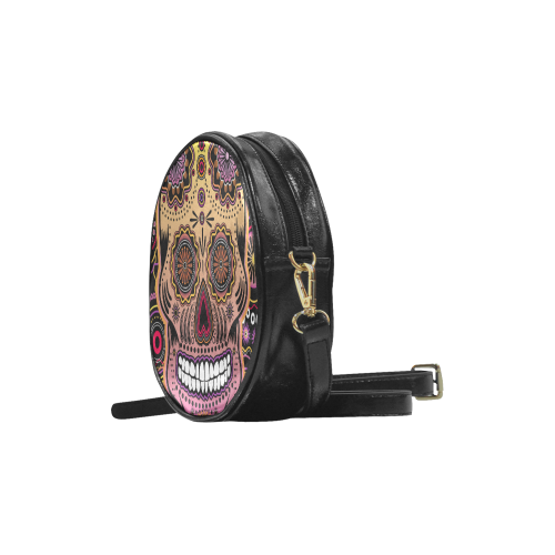 candy sugar skull Round Sling Bag (Model 1647)