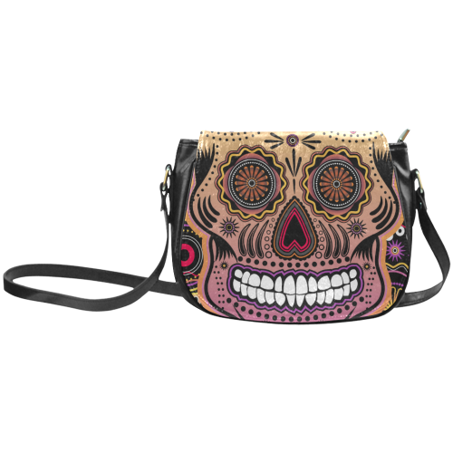 candy sugar skull Classic Saddle Bag/Small (Model 1648)