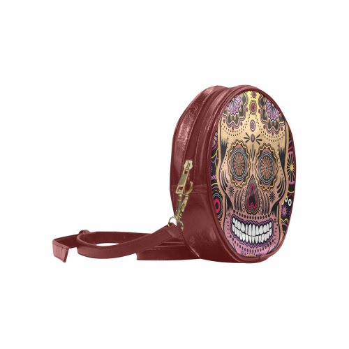candy sugar skull Round Sling Bag (Model 1647)