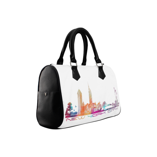 New York City skyline 5 Boston Handbag (Model 1621)