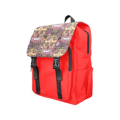 candy sugar skull Casual Shoulders Backpack (Model 1623)