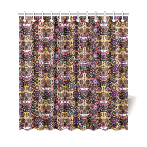 candy sugar skull Shower Curtain 69"x72"