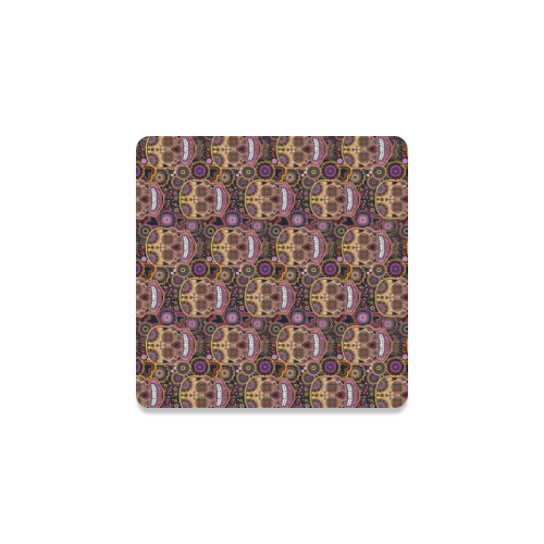 candy sugar skull Square Coaster