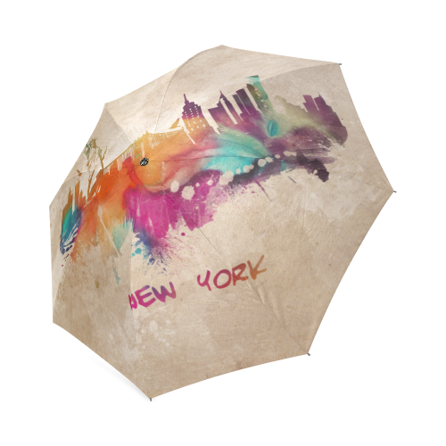 New York City skyline 1 Foldable Umbrella (Model U01)