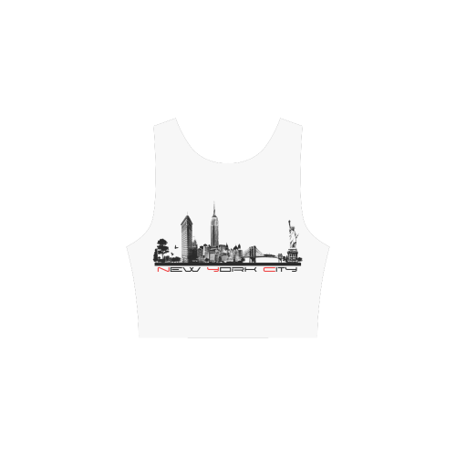 New York City skyline 6 Atalanta Sundress (Model D04)