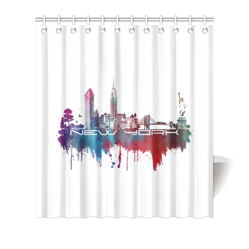 New York City skyline 2 Shower Curtain 66"x72"