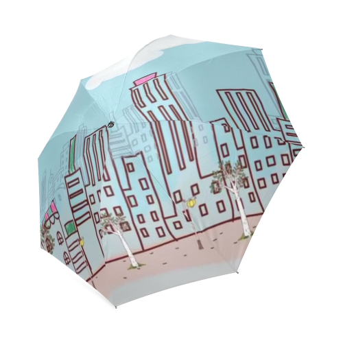 Cartoon City Foldable Umbrella (Model U01)