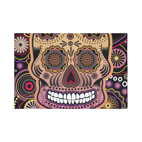 candy sugar skull Cotton Linen Wall Tapestry 90"x 60"