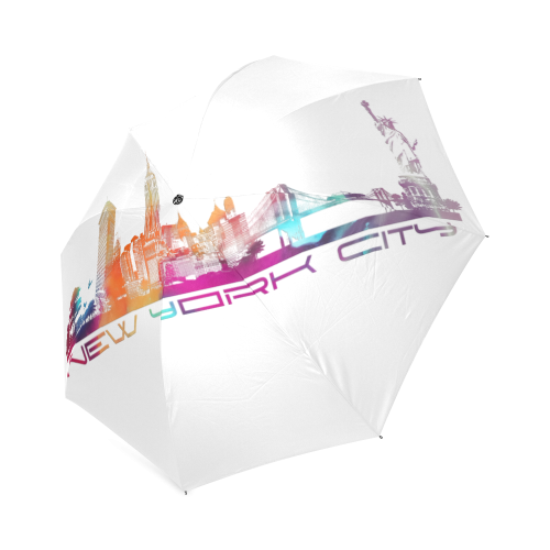 New York City skyline 5 Foldable Umbrella (Model U01)