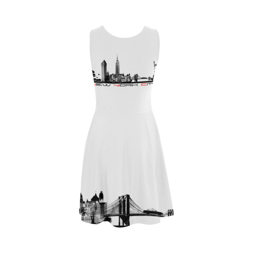 New York City skyline 6 Atalanta Sundress (Model D04)