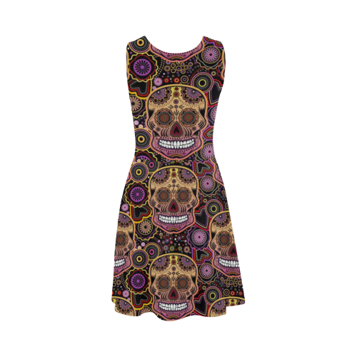 candy sugar skull Atalanta Sundress (Model D04)