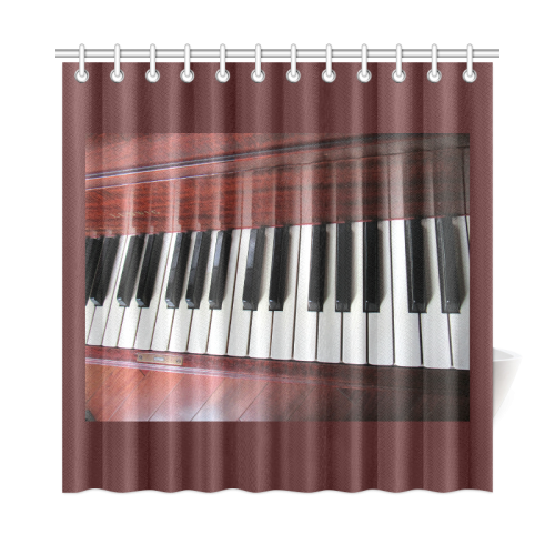 Piano by Martina Webster Shower Curtain 72"x72"