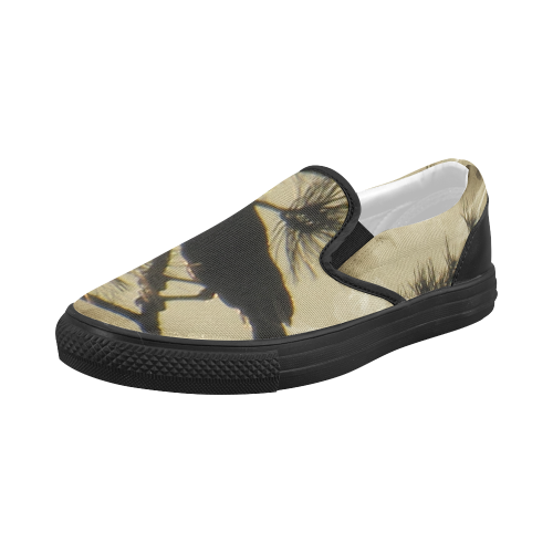 Ravensmokeby Martina Webster Women's Slip-on Canvas Shoes (Model 019)