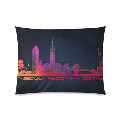 New York City skyline 4 Custom Zippered Pillow Case 20"x26"(Twin Sides)