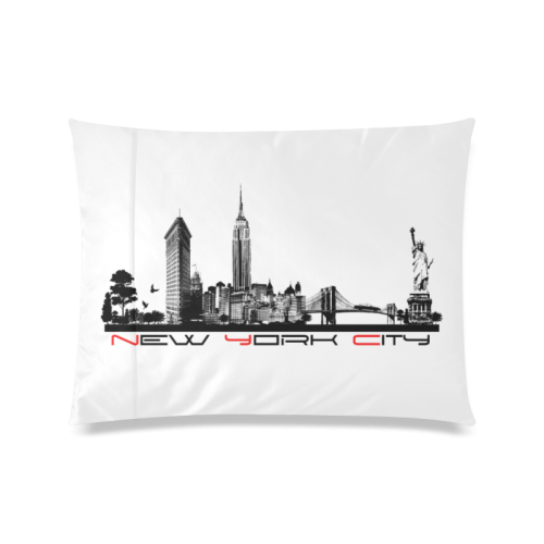 New York City skyline 6 Custom Zippered Pillow Case 20"x26"(Twin Sides)