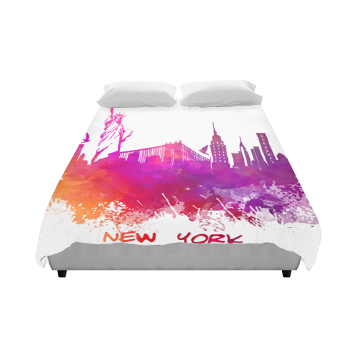 New York City skyline 7 Duvet Cover 86"x70" ( All-over-print)