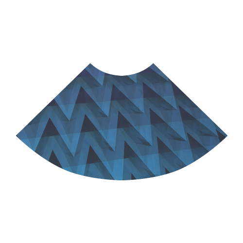3-D Chevrons (Slate Blue) Atalanta Sundress (Model D04)