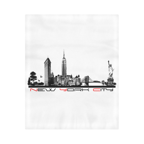 New York City skyline 6 Duvet Cover 86"x70" ( All-over-print)