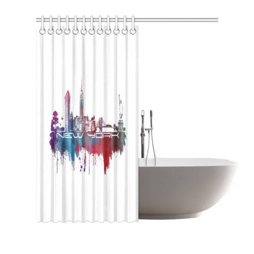 New York City skyline 2 Shower Curtain 66"x72"