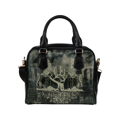 The dark side, skulls Shoulder Handbag (Model 1634)