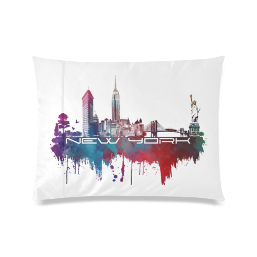 New York City skyline 2 Custom Zippered Pillow Case 20"x26"(Twin Sides)