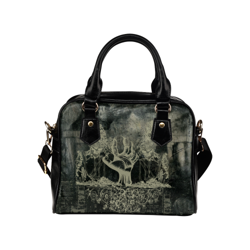 The dark side, skulls Shoulder Handbag (Model 1634)