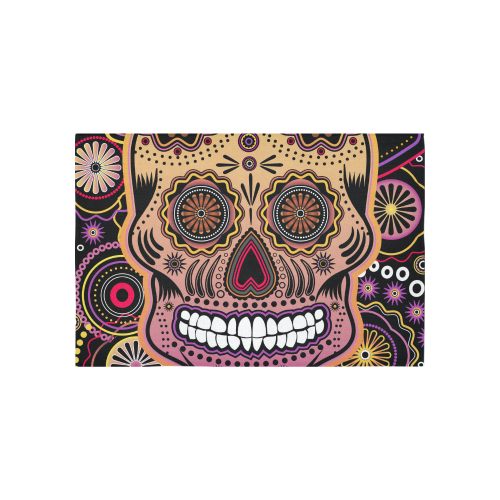 candy sugar skull Cotton Linen Wall Tapestry 60"x 40"