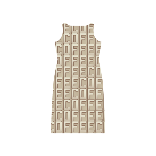 Coffee Overload Phaedra Sleeveless Open Fork Long Dress (Model D08)