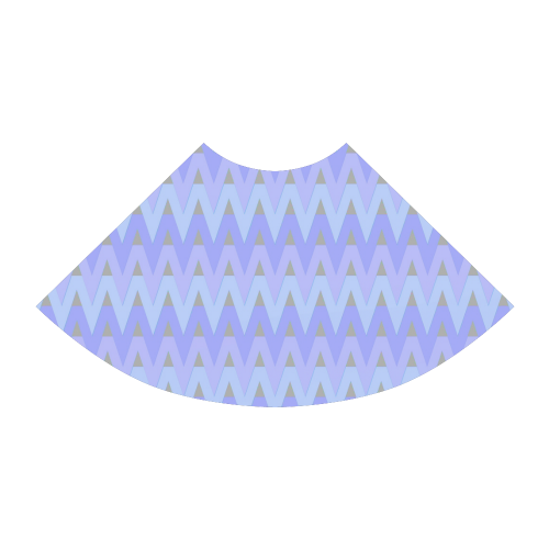 Cool Blues and Chevrons Atalanta Sundress (Model D04)