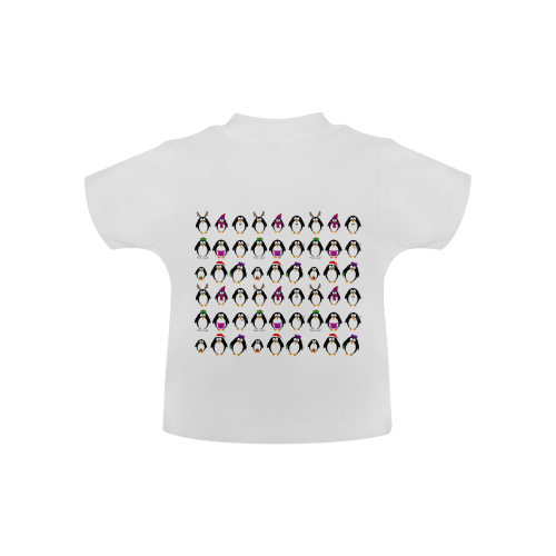 Christmas Party Penguins Baby Classic T-Shirt (Model T30)