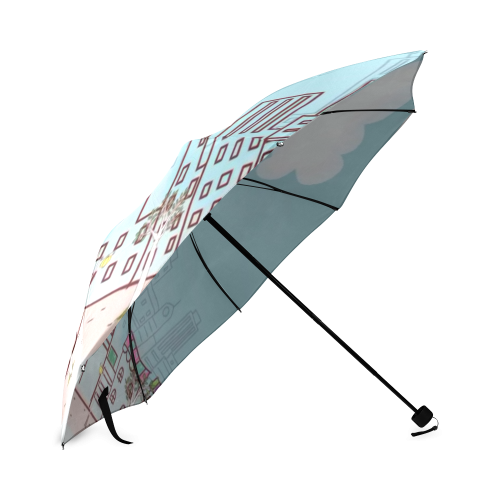 Cartoon City Foldable Umbrella (Model U01)