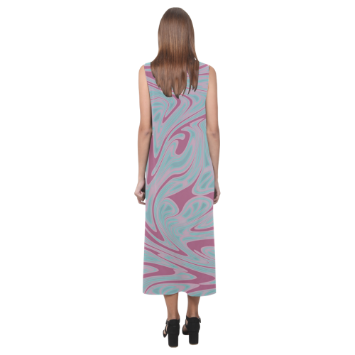 Liquid Goo Phaedra Sleeveless Open Fork Long Dress (Model D08)