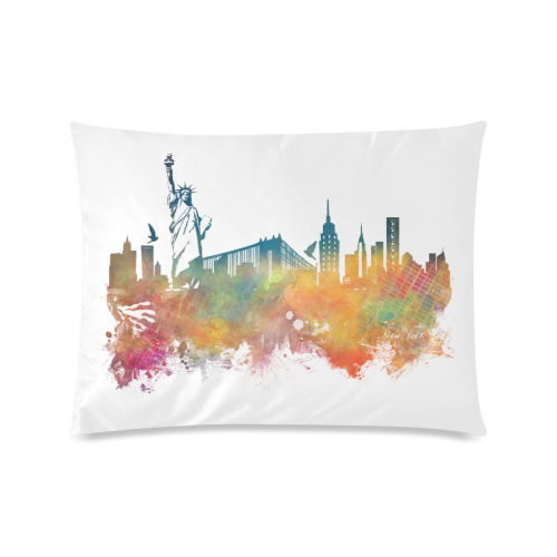 New York City skyline 3 Custom Zippered Pillow Case 20"x26"(Twin Sides)