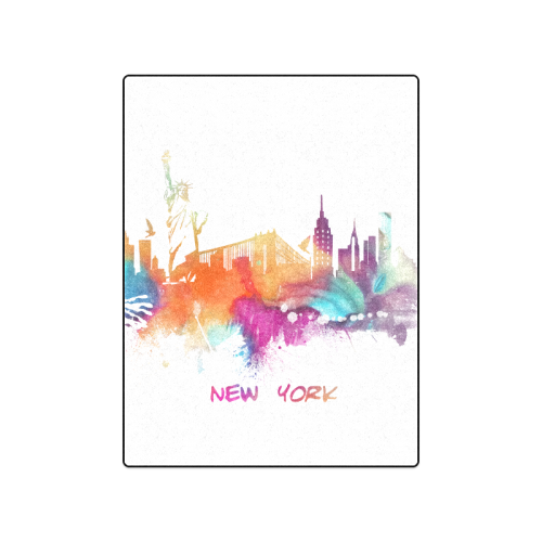 New York City skyline 8 Blanket 50"x60"