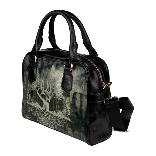 The dark side, skulls Shoulder Handbag (Model 1634)