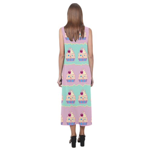 Cupcakes Phaedra Sleeveless Open Fork Long Dress (Model D08)