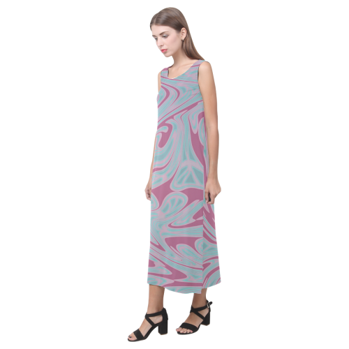 Liquid Goo Phaedra Sleeveless Open Fork Long Dress (Model D08)