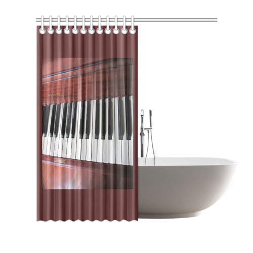 Piano by Martina Webster Shower Curtain 72"x72"