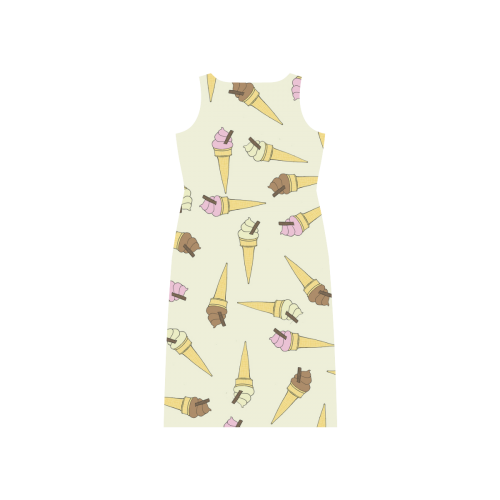 Neapolitan Ice Cream Phaedra Sleeveless Open Fork Long Dress (Model D08)